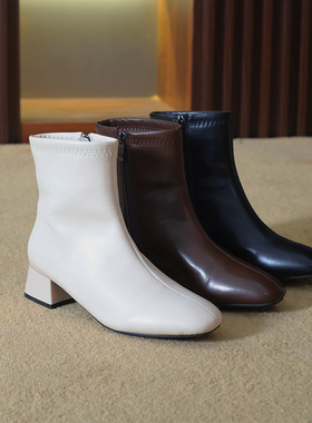 【宁儿宠粉专享】新款羊皮瘦瘦靴SZ65-903-1