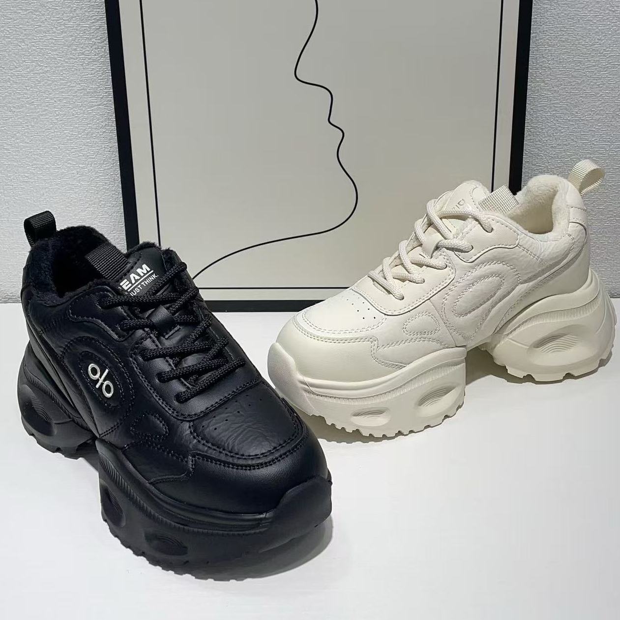 【娜娜专属】小白鞋2025新款厚底增高休闲板鞋运动鞋XY608-02