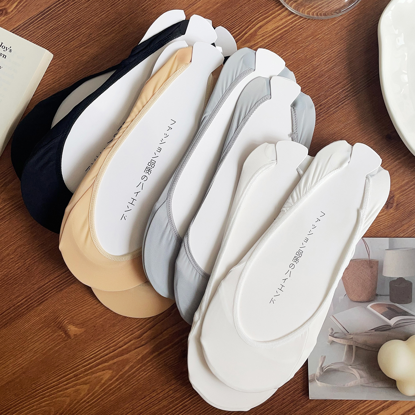 冰丝船袜女防滑不掉跟薄款隐形