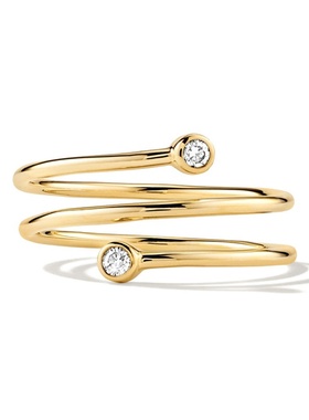 欧美热销爆款s925纯银多环锆石个性百搭感轻奢可调节戒指