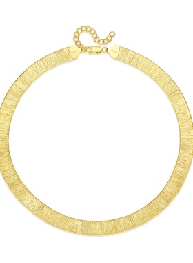 意大利S925银10M意式欧美拉丝银丝项链