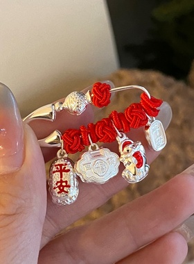 999足银挂件纯银别针生肖龙蛇马婴儿宝宝压惊防吓孕妇平安胎胸针