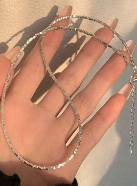 XBK925纯银项链女小众设计高级