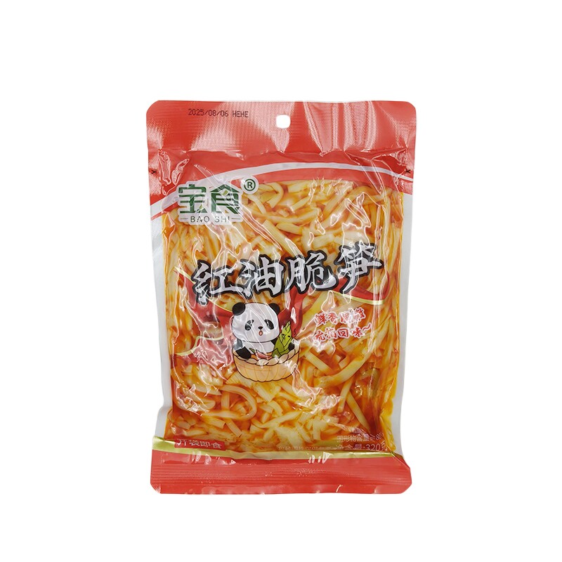 宝食红油脆笋320克闽南特产竹笋即食笋丝笋干辣味零食下饭下酒菜图片