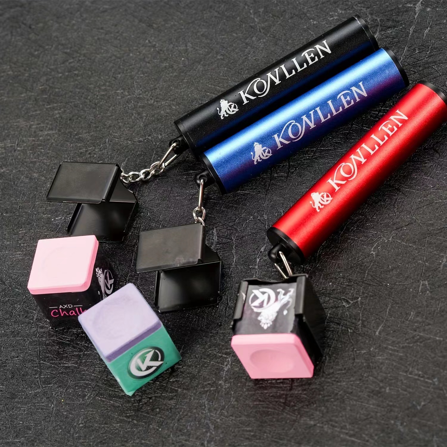 多功能巧克笔刺针唤醒巧克粉夹巧克夹金属台球粉袋皮头仓储巧粉夹