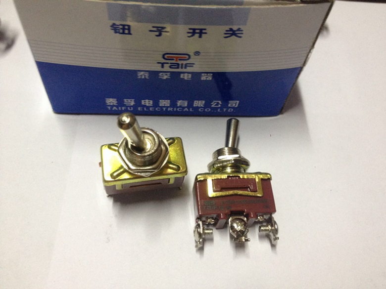 泰孚电器E-TEN1121钮子开关面板3脚2档三脚两档摇杆臂扭子15A250v