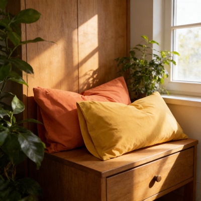 50x80cm枕套加大枕套一对装50x80家用客厅沙发靠垫套可拆洗酒店枕