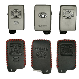 适用于丰田普瑞维亚 埃尔法 大霸王5键智能卡壳 MOAH遥控器钥匙壳