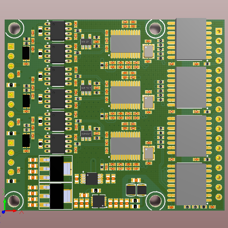 AD7175-2 250Ksps/24Bit ADC 模块/差分双极输入 三路带隔离 - 实物图