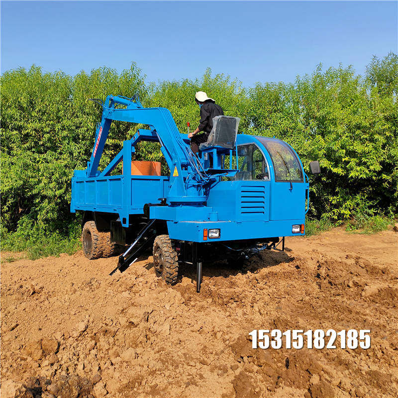 四轮农用车四不像改装车农村白事用龙门吊挖下葬车多功能吊挖一体