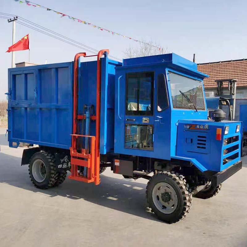 新品热销小四驱农用 爬山王山地专用改装车运输车拖拉机翻斗自卸