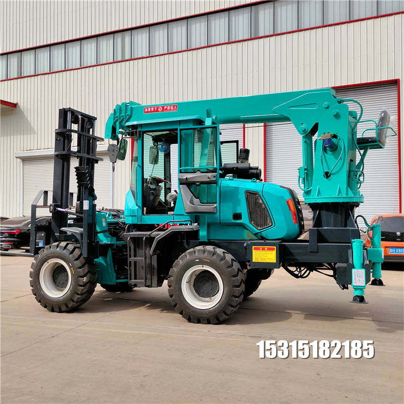 农用吊运车优质野叉车尾吊越野叉车吊车5吨四驱越野随车吊越厂家