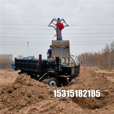 野外施工专用挖土机车载挖掘机6吨四驱随车挖车农用挖运一体车