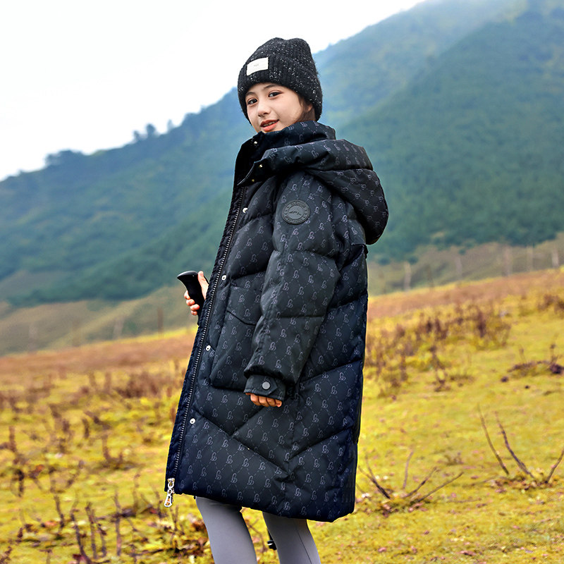 女童羽绒服长款过膝2026新款洋气儿童中大童装女孩加厚冬装外套