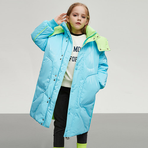 免洗中长款加厚羽绒服