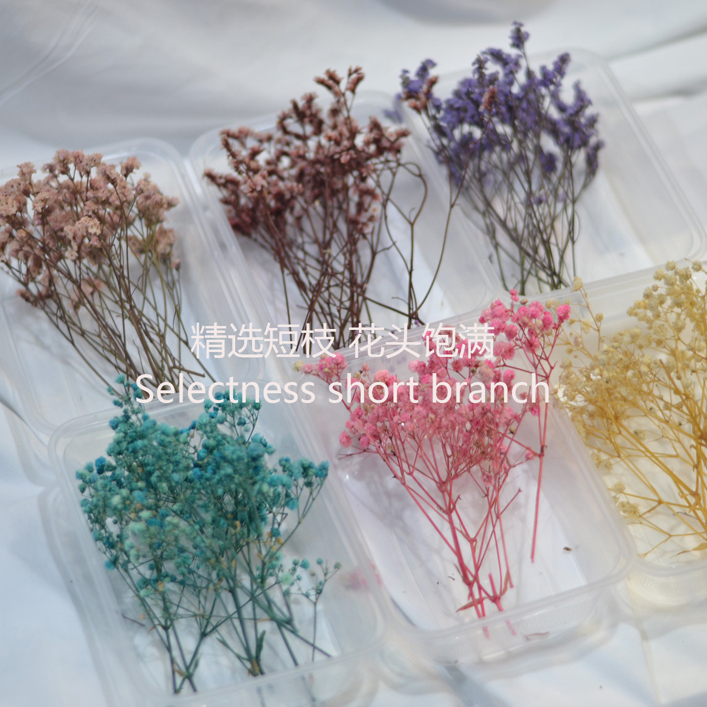 满天星水晶草干花包永生花短枝条