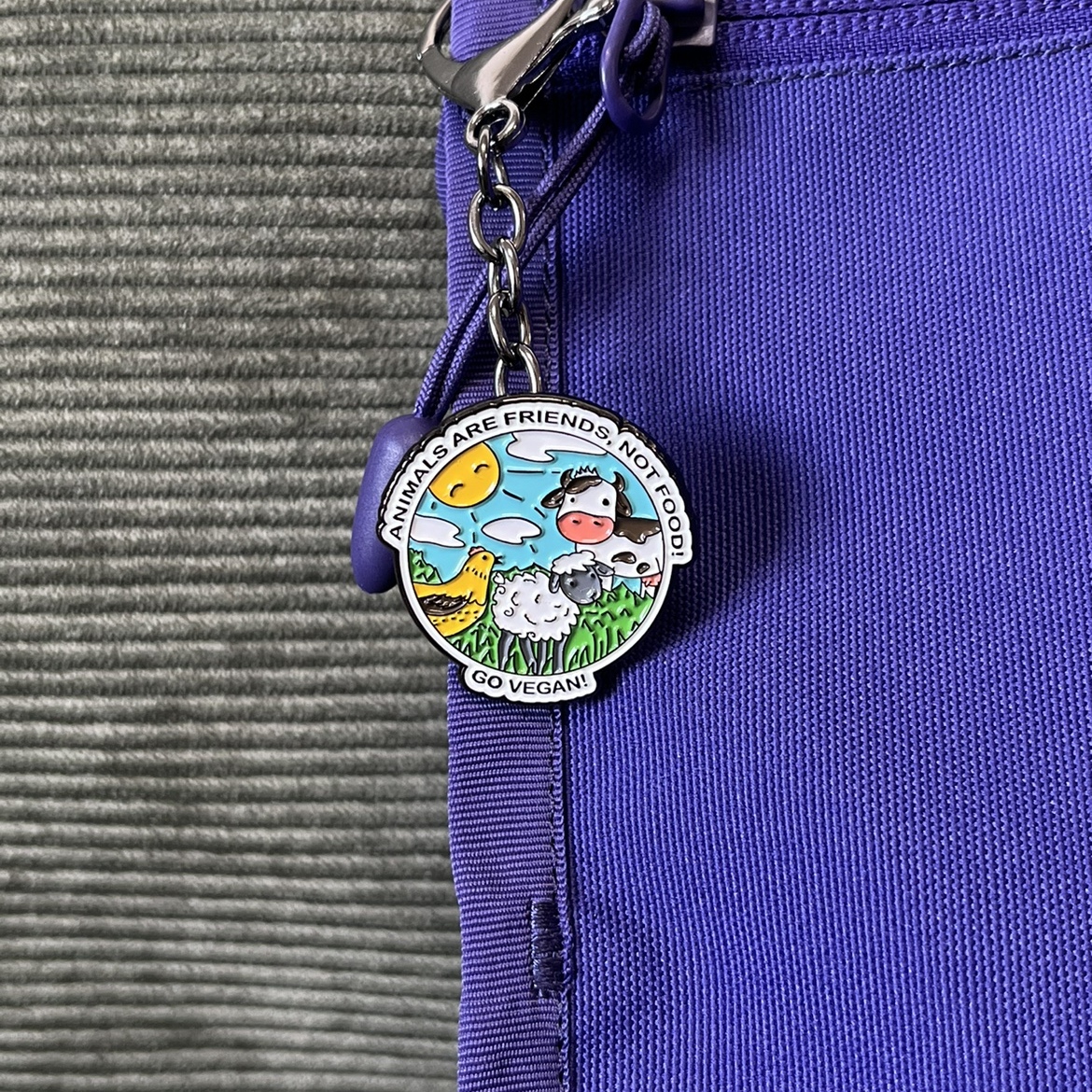 徽章项链素食主义钥匙扣包包挂件挂饰帽子装饰配件