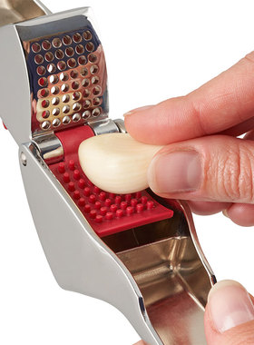 手动压蒜器Zyliss英国创意不锈钢蒜泥器免剥皮蒜蓉机家用厨房工具