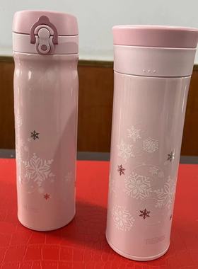 THERMOS/膳魔师不锈钢真空保温杯车载杯雪花限量版少女心TCMA-550