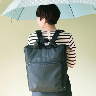 双肩包ROOTOTE日本帆布防水背包女士时尚通勤时尚背包手提妈妈包