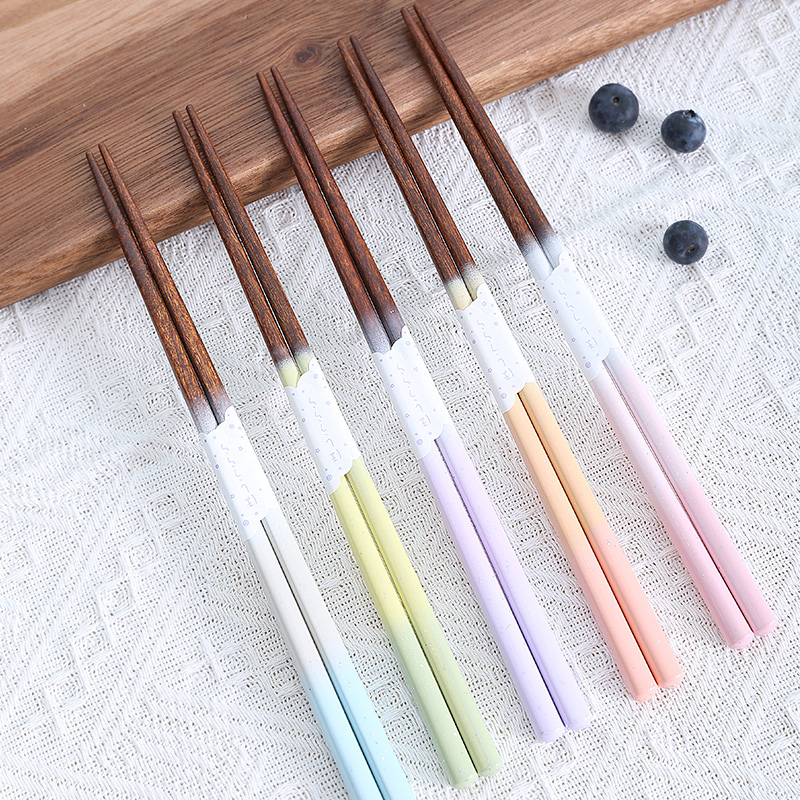 SUNLIFE日本产实木筷子尖头防滑