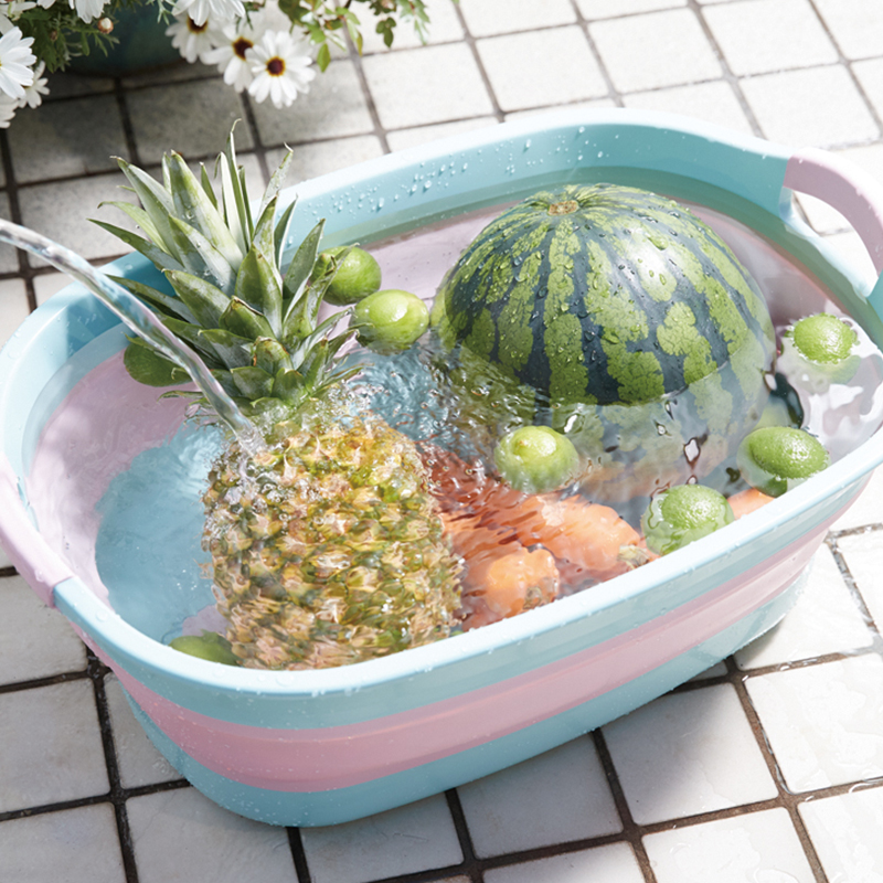 iseto日本进口折叠收纳筐洗衣洗