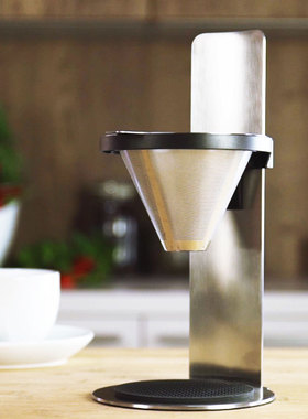 利快Adhoc手冲咖啡制作器不锈钢咖啡滴滤支架可调节高度 无需滤纸