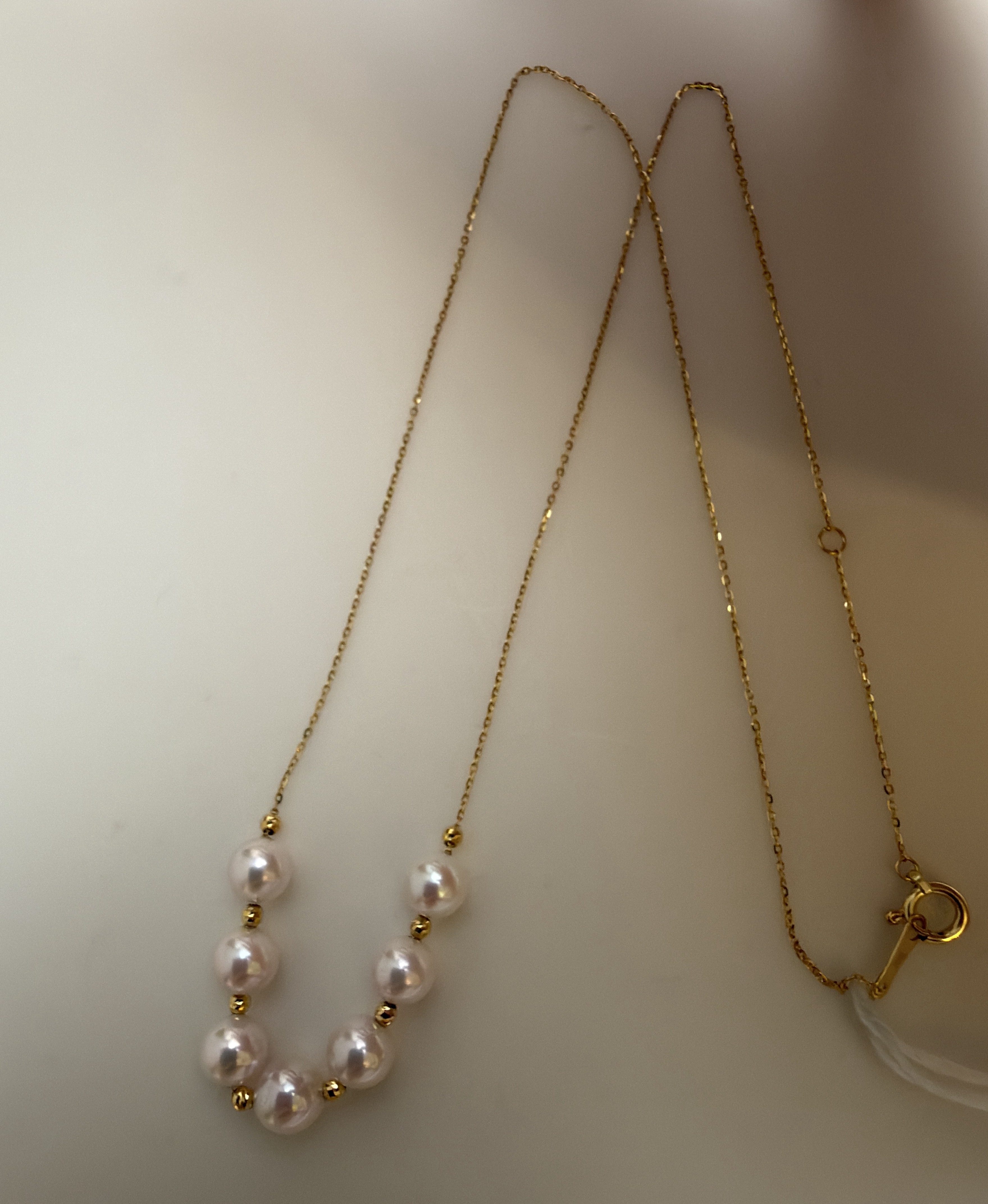 【日本直邮】akoya海水珍珠5mm笑脸项链18k超亮白色粉光颈连礼物,珠宝/钻石/翡翠,颈饰,淘宝优惠券,粉丝福利购,淘宝优惠卷