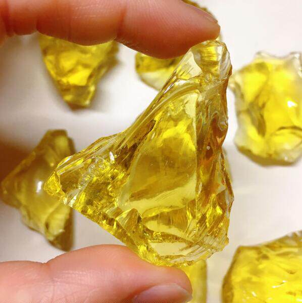 安德鲁发光黄光工水晶原石 美国内里夫人 全新火山地质运动形成