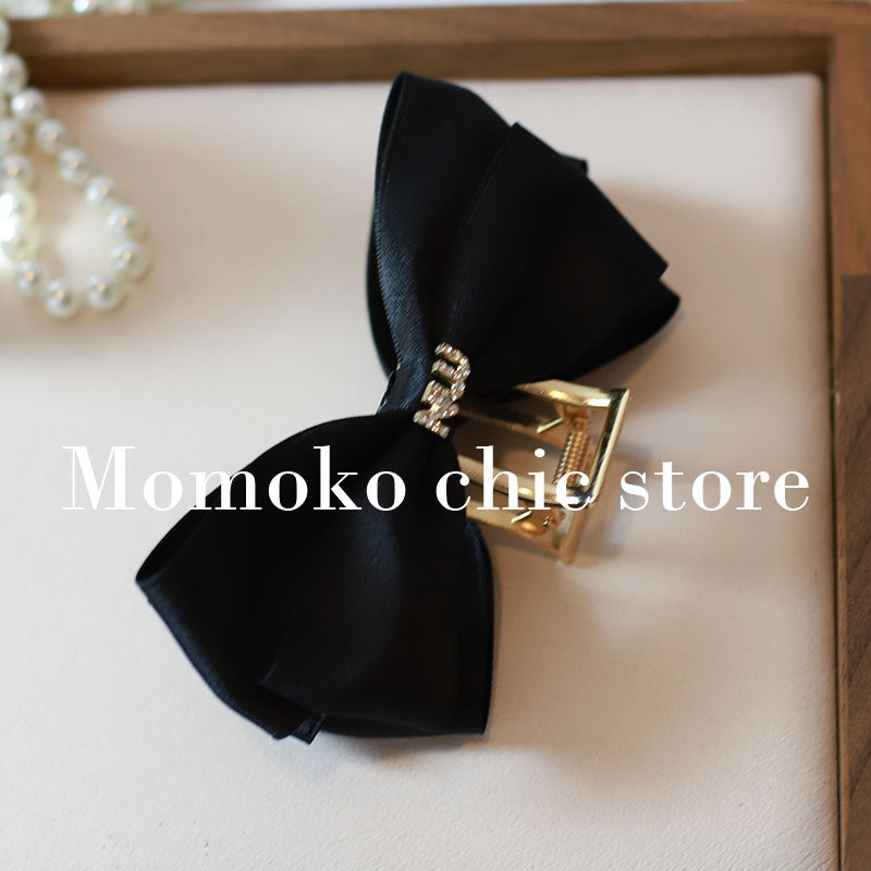 阿miu少女~金属鲨鱼夹发量多蝴蝶结发抓夹女夏网红2021年新款发夹