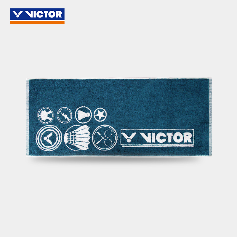 正品victor胜利运动毛巾汗巾羽毛球纯棉健身威克多吸汗巾TW2006