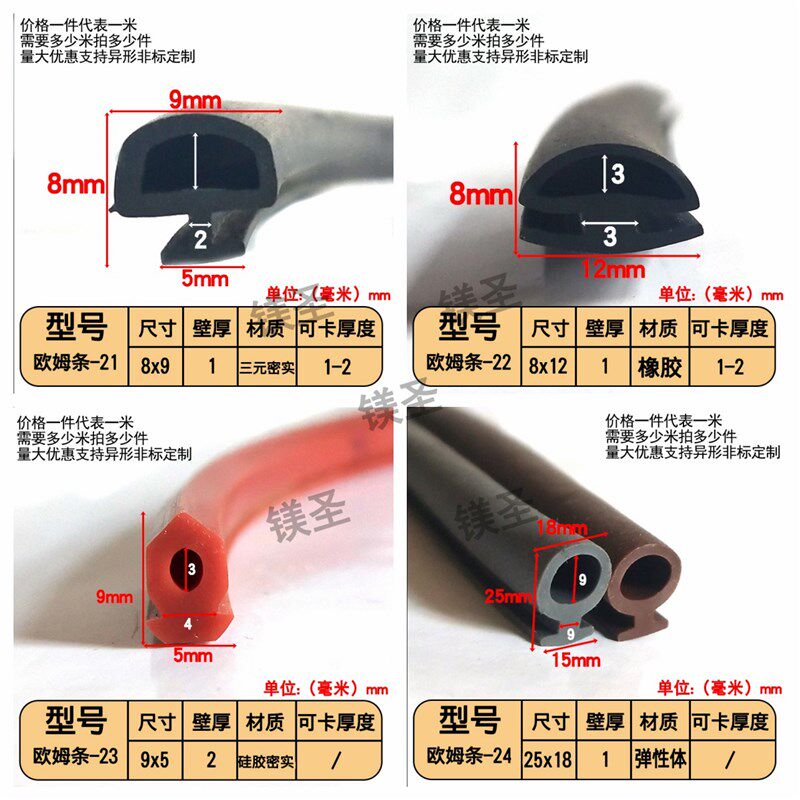 拍前询价欧姆条密封o条防碰撞卡槽式防水耐高温机械设备防护门议