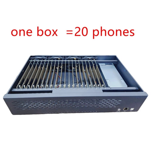 one box 20 android phones  group control tiktok automation