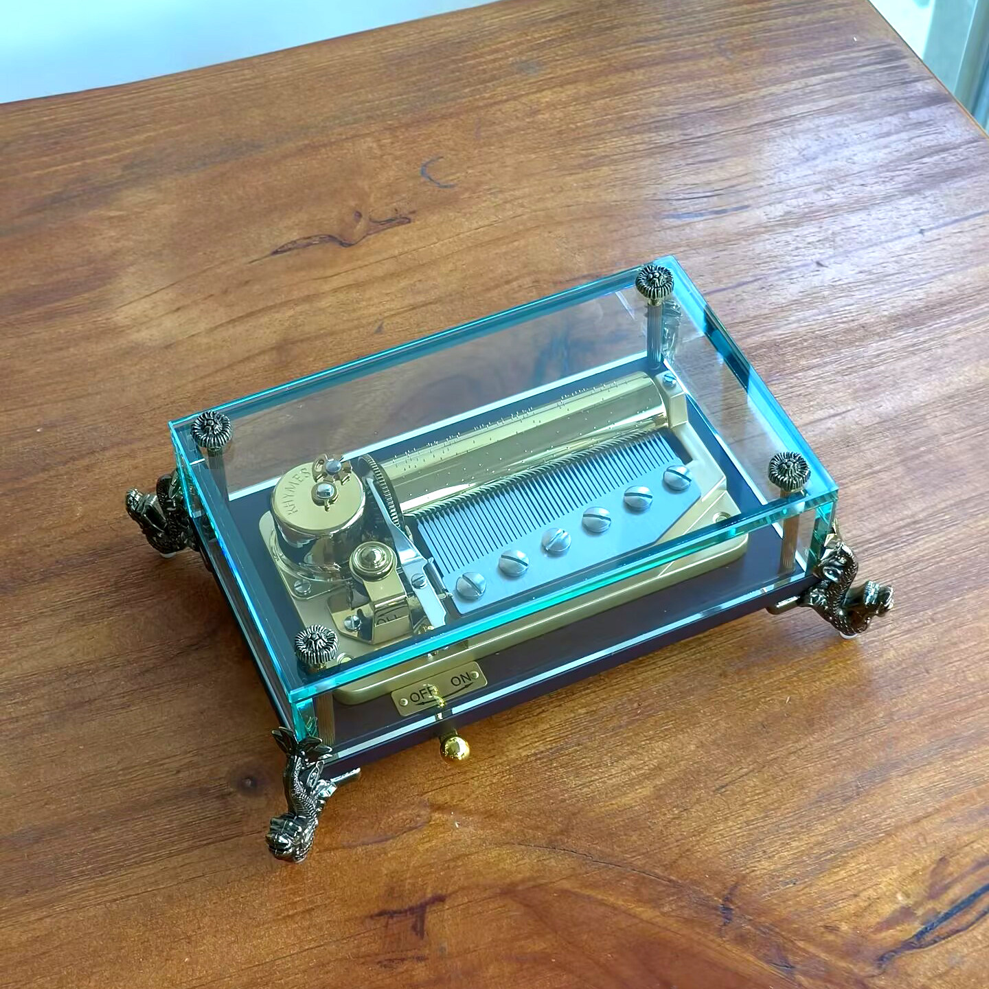 雷曼士玻璃龙头天空之城机械发条音乐八音盒生日礼物商务千与千寻