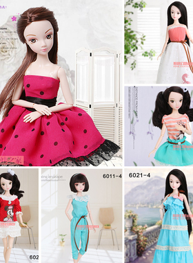 小布珍妮momoko可儿30厘米六分娃娃衣服饰休闲运动装时尚礼裙换装