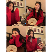 MULVAN 麻花肌理翻领毛衣女秋冬宽松v领慵懒风polo套头针织上衣