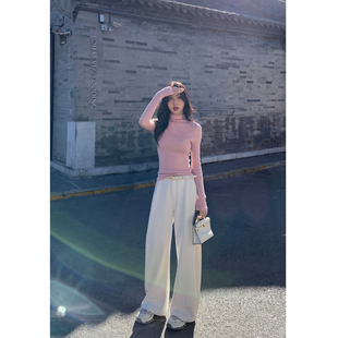 宽松垂感拖地直筒长裤 MULVAN 阔腿休闲裤 现货7.5折 浅日漫行