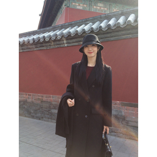 高级感气质宽松羊毛大衣 毛呢外套女秋冬中长款 MULVAN 现货7折