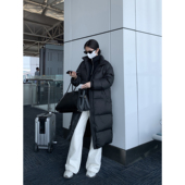 黑色白鸭绒羽绒服女轻薄长款 MULVAN 现货7折 加厚宽松过膝外套