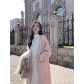 毛衣外套女韩系宽松休闲百搭针织开衫 气质长款 现货7折 MULVAN