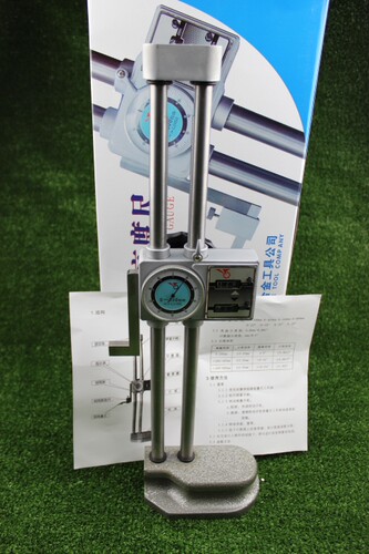 陕西银燕双柱带表高度尺测量高度规手摇高度划线尺0-300 0-500mm