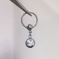 Сексуальный физиологичный аксессуар из нержавеющей стали, прозрачный пирсинг для пупка, европейский стиль