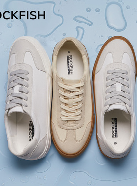 Rockfish 901防泼水新款复古轻运动德训鞋休闲小白鞋帆布鞋板鞋