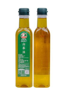 土榨山茶油500ml瓶装湖南浏阳特产本地油茶籽油物理压榨食用油