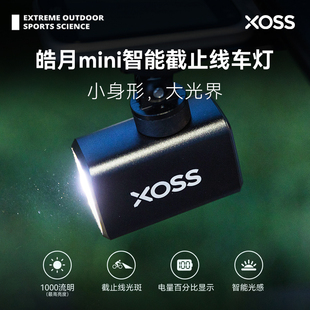 行者皓月mini智能自行车夜骑灯强光电筒公路山地车骑行灯照明前灯