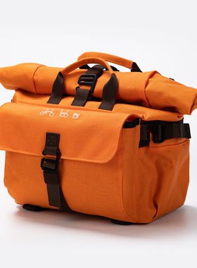 适用于Brompton小布折叠车复古车头包大行自行车猪鼻包通勤骑行包