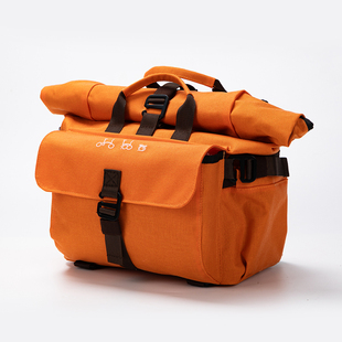 适用于Brompton小布折叠车复古车头包大行自行车猪鼻包通勤骑行包