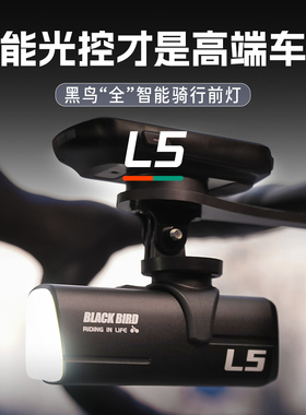 BLACK BIRD黑鸟L5山地公路车夜骑车灯快拆式1800流明自行车前灯