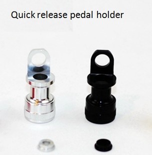 Aceoffix用于BROMPTON 小布 折叠车 MKS脚踏快拆扣 快拆头 安装座