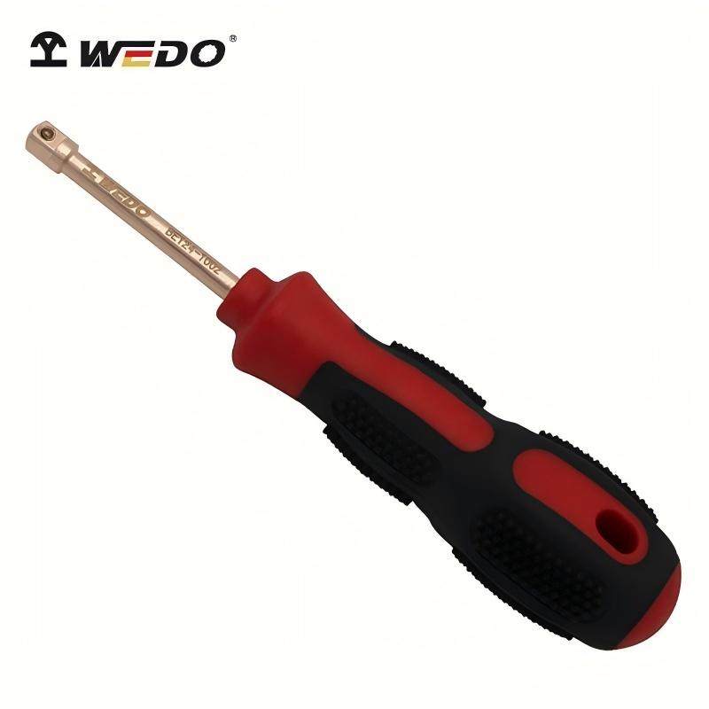 防爆无磁小飞6.3mm旋柄手柄棘轮扳手转换连接杆加长套筒旋具批头